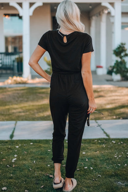 Belted Jogger Jumpsuit | AdoreStarr