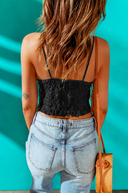 Lace Cropped Cami | AdoreStarr