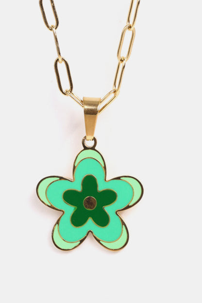 Flower Pendant Necklace | AdoreStarr