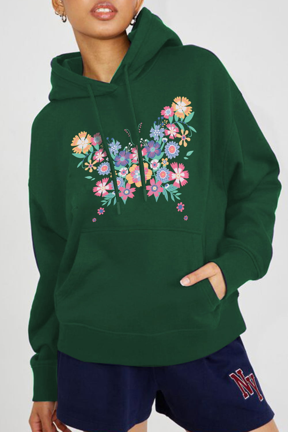 Floral Butterfly Hoodie | AdoreStarr