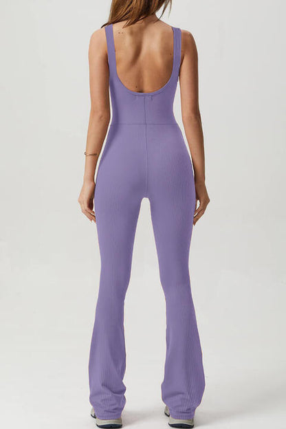 Square Neck Sports Jumpsuit | AdoreStarr