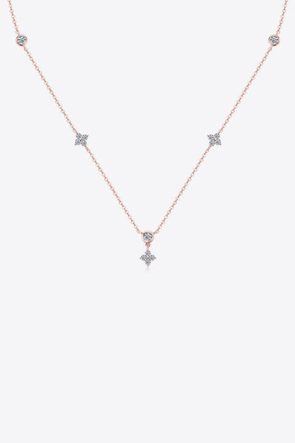 Moissanite 925 Necklace - Gold One Size