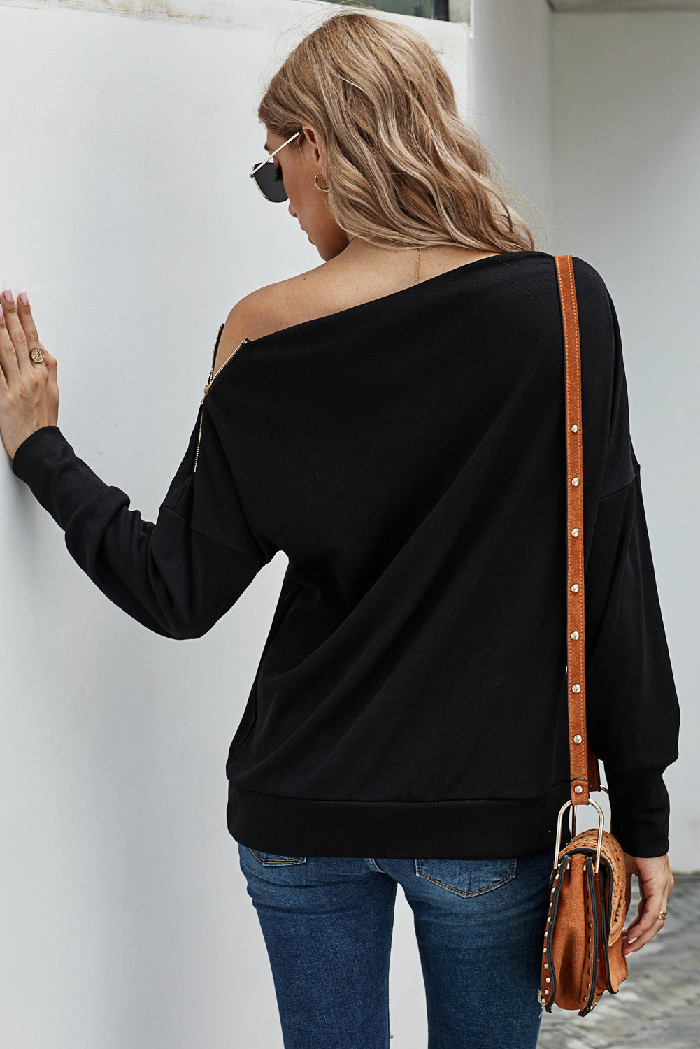 Zipper Detail Sweatshirt | AdoreStarr