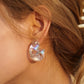 Resin C-Hoop Earrings | AdoreStarr