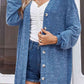 Buttoned V-Neck Long Sleeve Cardigans | AdoreStarr