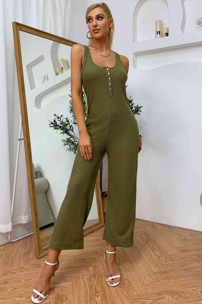 Sleeveless Straight Leg Jumpsuit | AdoreStarr