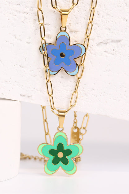 Flower Pendant Necklace | AdoreStarr