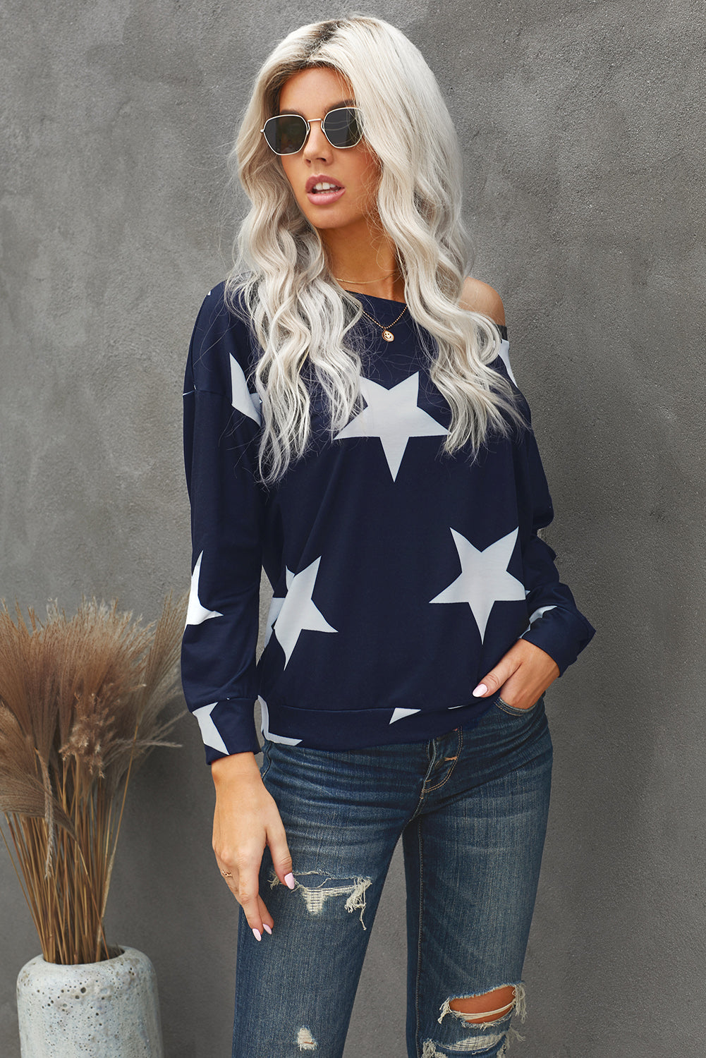 Star Print Sweatshirt | AdoreStarr