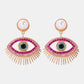 Evil Eye Shape Dangle Earrings | AdoreStarr