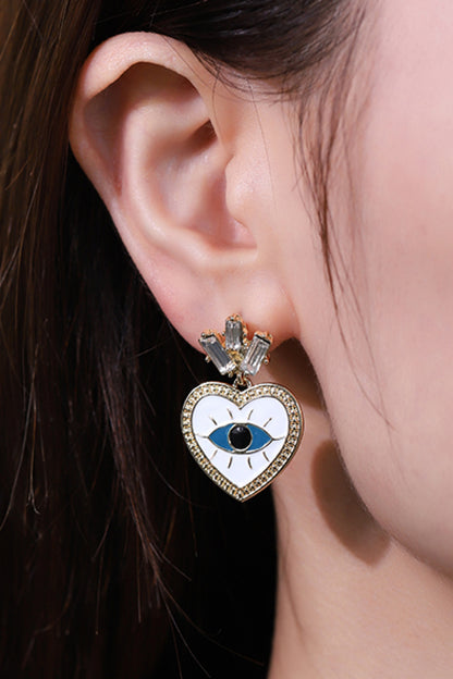 Evil Eye Drop Earrings | AdoreStarr