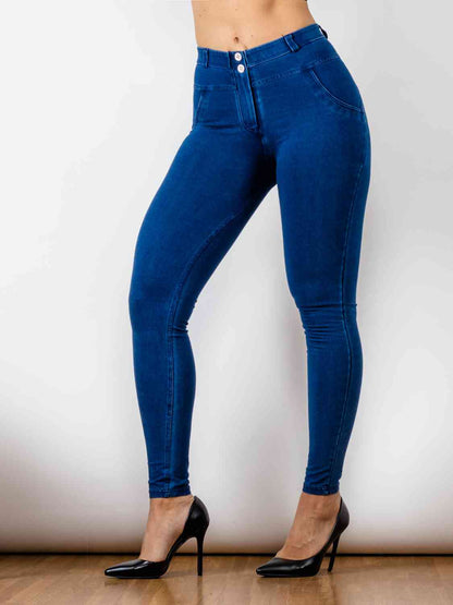 Buttoned Skinny Jeans | AdoreStarr