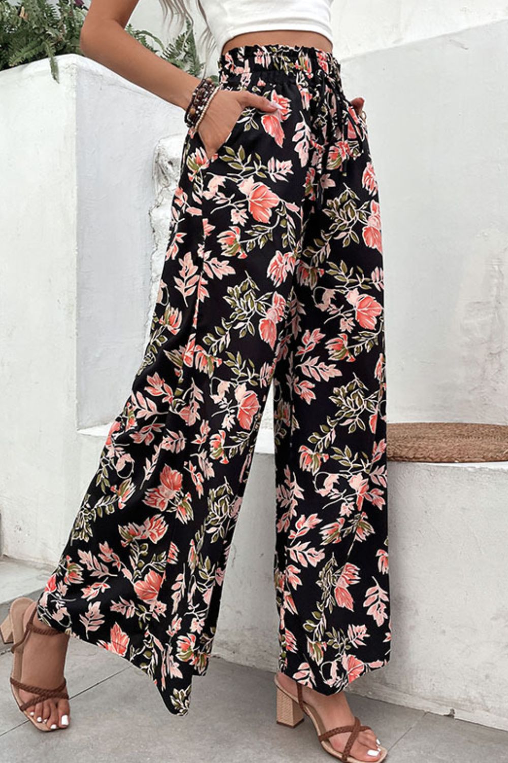 Floral Pull-On Pants | AdoreStarr