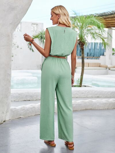 Sleeveless Top and Drawstring Pants Set | AdoreStarr