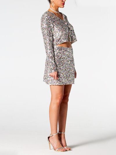Sequin Top and Mini Skirt Set | AdoreStarr