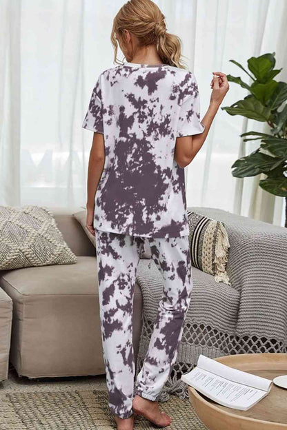 Tie-Dye Tee and Joggers Lounge Set | AdoreStarr