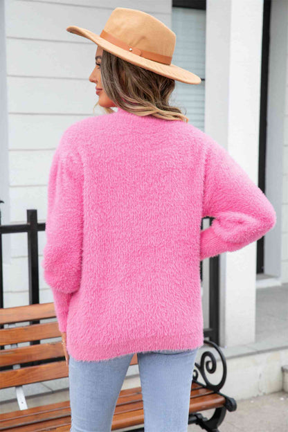 Turtle Neck Long Sleeve Pullover Sweater | AdoreStarr