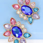 Geometrical Glass Stone Dangle Earrings | AdoreStarr