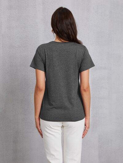 Lucky Clover Round Neck T-Shirt | AdoreStarr