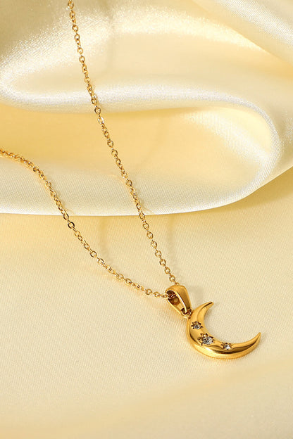 Moon Pendant Necklace | AdoreStarr