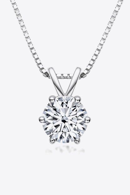 Moissanite Pendant Necklace | AdoreStarr