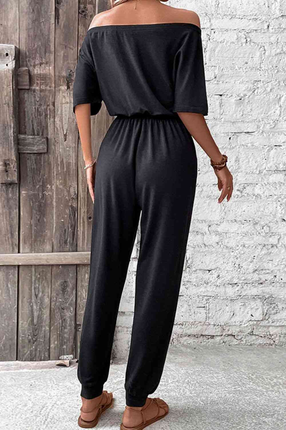 Off-Shoulder Jumpsuit