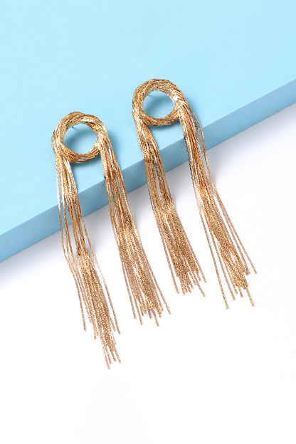 Round Shape Fringed Earrings | AdoreStarr