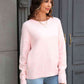 Ribbed Long Sleeve Sweater | AdoreStarr