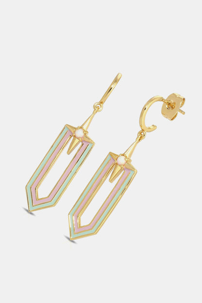 C-Hoop Drop Earrings | AdoreStarr